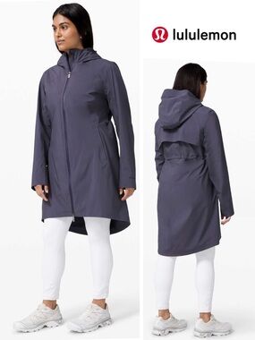 Lululemon Rain Rebel Jacket in Cadet Blue